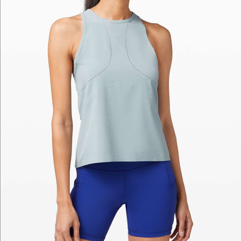 NWOT Lululemon Find Your Pace Tank Blue Cast